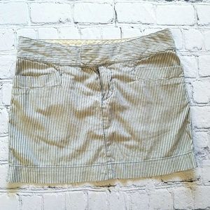 AEO American Eagle Striped Mini Skirt Sz 2